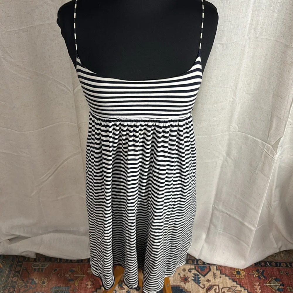 J. Crew Striped Spaghetti Strap Dress